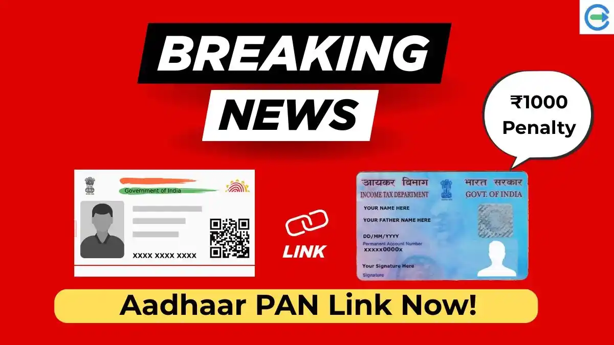 PAN Aadhaar Link Online, Status Check, Fees & Photo Guide